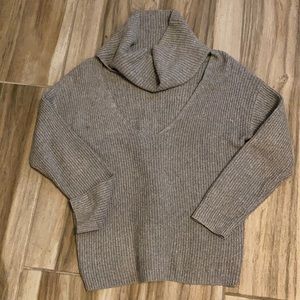 Grey knitted sweater